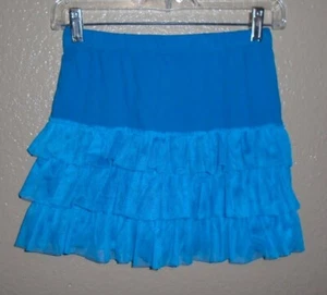 PS de Aeropostale Falda Azul Nivel ALGODÓN Cintura Elástica Niña L 12 - Imagen 1 de 6