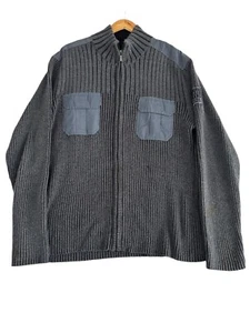 Calvin Klein Gray Sweatshirt Quarter Zip Mens Size XL Pockets Unisex - Picture 1 of 10