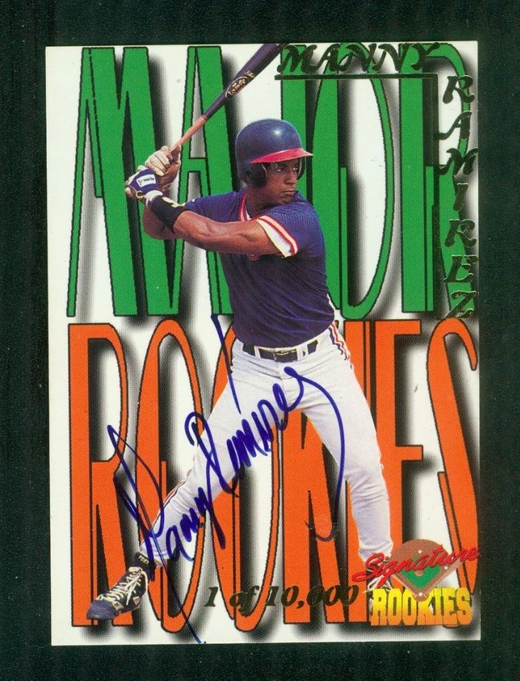 1995 Signature Rookies, Manny Ramirez Autograph, #MR4, Cleveland Indians - Image 1 of 2