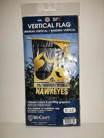 Iowa Hawkeyes NCAA Vertical Banner 27" x 37" Cover