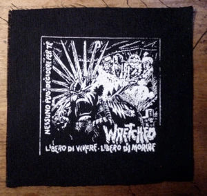 WRETCHED DIY PATCH /hardcore/punk/Nerorgasmo/Negazione/Virus/Impact/Discharge - Bild 1 von 1