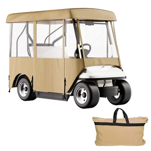 4 Passenger Golf Cart Cover Enclosure Fit Ezgo Yamaha Club Car Waterproof 79" - Picture 1 of 12
