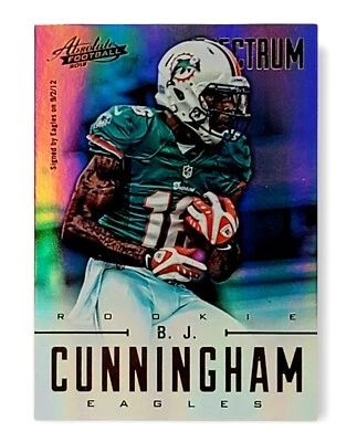 BJ CUNNINGHAM RC   2012 Panini Absolute #105   SPECTRUM SP 07/25   Rookie Card - Image 1 of 3