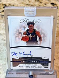 Anthony Edwards 2020-21 Flawless Signatures Auto RC Rookie #/25 Sealed