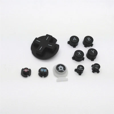 Black full Set Button D-Pad Button For Nintendo Wii U Gamepad controller - Image 1 of 3