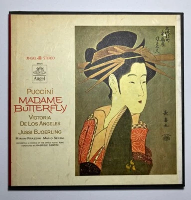 Puccini: MADAME BUTTERFLY 3xLP Vinyl Box Set Angel 3604 Victoria De Los Angeles - Image 1 of 4