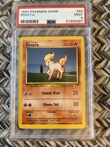 Pokémon ✨PONYTA Base Set 60/102 ✨PSA 9 MINT 1999 Common - Picture 1 of 2