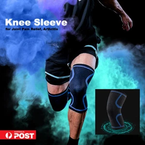 Knee Sleeve Knee Brace Support Compression for Joint Pain Relief Arthritis - Picture 1 of 13