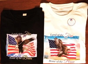 Land of The Free Home of The Brave T Shirts Size Large Unisex - 50% to DAV - Bild 1 von 16