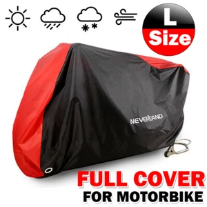 Motorcycle Cover Outdoor Waterproof Sun UV Dust Protector Red For Yamaha Honda - Picture 1 of 11