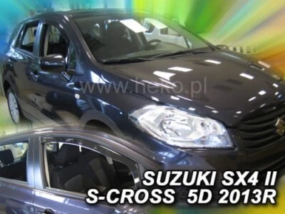 For SUZUKI SX4 S-CROSS  08/2013 -> 5.doors Wind deflectors 2.pc HEKO 28644 FRONT - Image 1 of 4