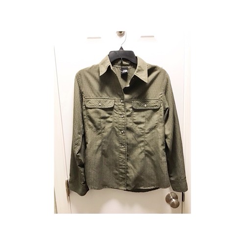 Camicia donna North Face vintage verde a quadri in flanella taglia small 1997 anni 90