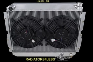 CHAMPION 3 ROW ALUMINUM RADIATOR W/ 12" FANS 1981-1990 TOYOTA LAND CRUISER FJ65 - Foto 1 di 4