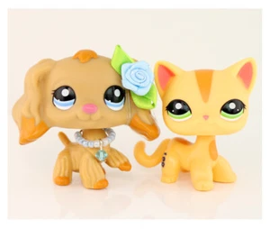 Mini Pet Shop lps Shorthair Cat #1905 Cocker Spaniel #1716 Girl Kids Gift Kitty - Picture 1 of 4