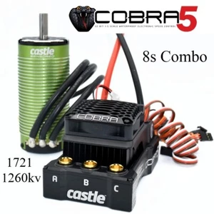 RCP Castle Creations Cobra 5 ESC & 1721-1260kv Motor Combo RTR Options - Picture 1 of 28
