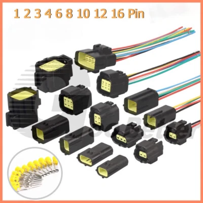 Econoseal AMP Automotive Waterproof Multi Connector 1 2 3 4 6 8 10 12 16 Way Pin - Image 1 of 4