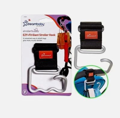 Dreambaby Cochecito Buddy EZY Fit Gancho Gigante para Cochecito Para Bolsas Mochila Universal Foto 1 de 4