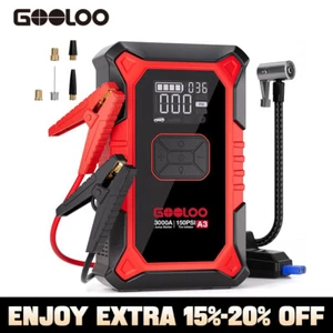 GOOLOO A3 Jump Starter with Air Compressor, 3000A Portable Car Battery Booster - Picture 1 of 8