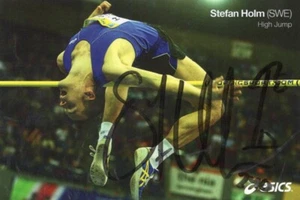 Stefan Holm (S) - Olympiasieger 2004 Hochsprung - signierte Autogrammkarte - Picture 1 of 1