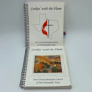 First United Methodist Church Cookbook Lot of 2 New Braunfels TX 1994 Spiral - Picture 1 of 10