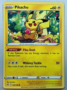 Pokemon Lost Origin Pikachu 52/196 casi nuevo/m  - Imagen 1 de 1