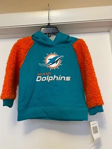 18 Month Kids Officially Licensed NFL Miami Dolphins Hoodie Sweatshirt New - Picture 1 of 2