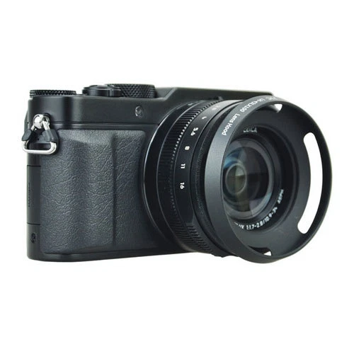 LH-43LX100 Metal Lens Hood Shade For Panasonic LUMIX DMC-LX100 & LEICA D-LUX 109 - Image 1 of 1
