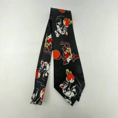 Corbata de colección de los 90 1996 SPACE JAM cuello Michael Jordan película Taz Piolín Silvestre  Foto 1 de 4