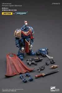Figura JOYTOY X Warhammer 40k Ultramarines Primaris Captain Sidonicus 1/18 - Imagen 1 de 7