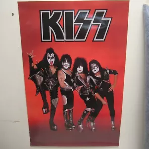 KISS Rock Band Pose Poster 30" X 20" New Old Stock Rolled Gene Simmons - Picture 1 of 3