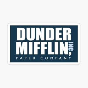 The Office, Dunder Mifflin Vinyl gestanzter Aufkleber - Bild 1 von 1