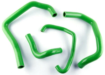 For 2005 2006 Kawasaki Ninja ZX6R 636 Silicone Radiator Coolant Hose Kit Green - Image 1 of 4