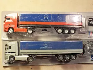 ITALERI 1/87 2 Mercedes ACTROS telonato MERCEDES nuovo con aggiuntivi mai aperto - Foto 1 di 2