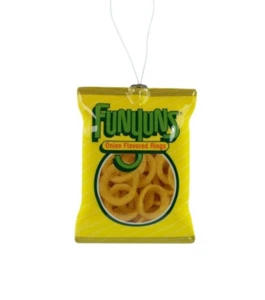 Funyuns Onion Flavored Rings Hanging Christmas Tree Ornament Yellow Size 4x3" - Picture 1 of 5