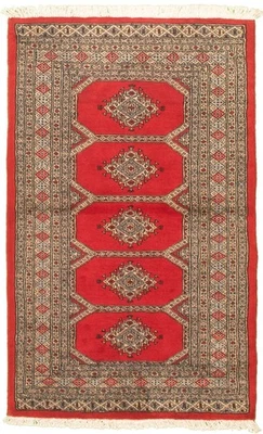 Traditional Vintage Hand-Knotted Area Rug 3'1" x 5'3" Oriental Wool Carpet - Image 1 of 4