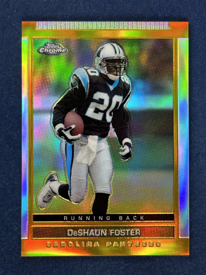 2003 Topps DPP Chrome Gold Refractor #65 DeShaun Foster Panthers - Image 1 of 2