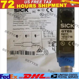 New SICK GTE6-P4211 1050710 GTE6P4211 Photoelectric Sensors Retroreflective - Picture 1 of 9