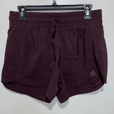 Pantalones Cortos Deportivos Adidas Para Mujer Ciruela Aeroready Cintura Elástica Correr Talla Pequeña Foto 1 de 4