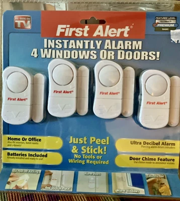 First Alert Instant Alarm Windows or Doors Peel Stick NEW - Image 1 of 2