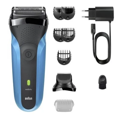 Braun Rasoio barba SERIES 3 Ricaricabile Blue e Black - Immagine 1 di 3