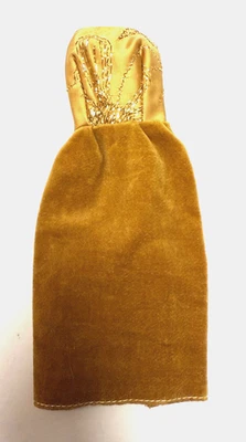 ВИНТАЖНЫЙ КЛОН КУКЛА БАРБИ BABS LILLI BILD ВЕНДИ ЗОЛОТОЙ БАРХАТ ВЫШИТОЕ ПЛАТЬЕ - Изображение 1 из 4