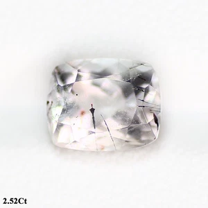 2.52Ct Octagan 8.7x7.8 MM 100% Natural Pink With red black dot STRAWBERRY QUARTZ - Picture 1 of 5
