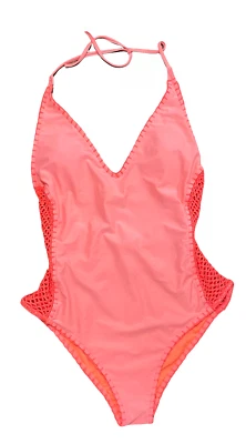 Traje de baño Hollister de una pieza traje de baño para mujer junior talla grande L naranja Foto 1 de 4