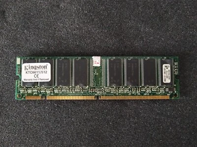 KINGSTON 512MB SDR PC-100 CL3 MEMORY KTC6611/512 - Imagen 1 de 2