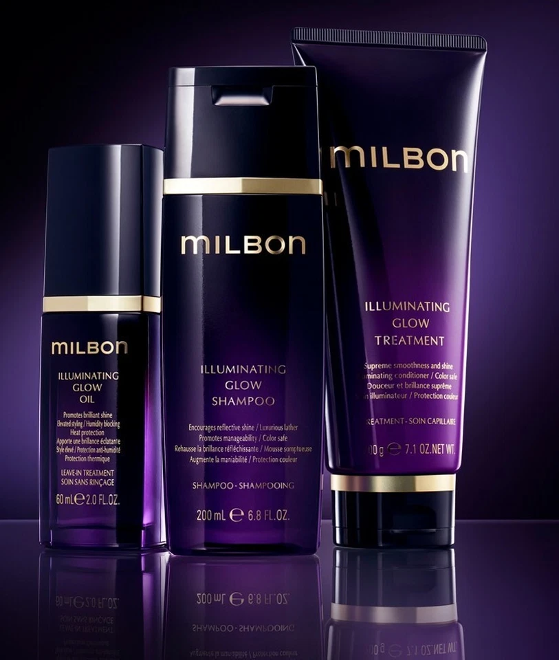 Champú Milbon Iluminating Glow 200 ml + Tratamiento 200 g + Aceite Capilar 60 g Set Japón Foto 1 de 1