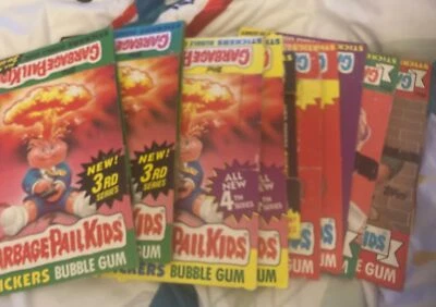 10 Garbage Pail Kids Vintage Empty Boxes! W/O Packs, Boxes are in great shape - Image 1 of 4