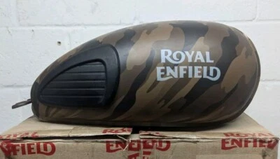 Fuel Tank Royal Enfield Bullet Classic 500 886003 Army Camouflage with pad 12-20 - Image 1 of 4