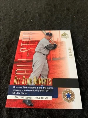 2004 SP Authentic All-Star Moments #136 Ted Williams 318/499 Boston Red Sox HOF - Image 1 of 2