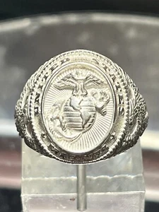 Marine Corp Ring 925 Sterling Silver Free Resizing - Picture 1 of 8