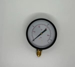 Pressure Gauge 100mm Dial Pneumatic Hydraulic PSI Bar - Picture 1 of 12
